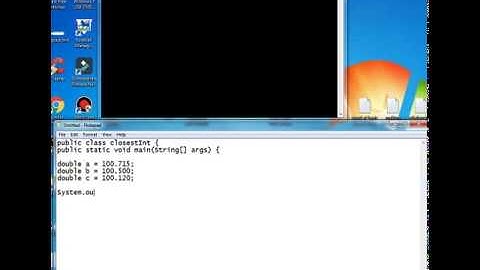 Basic MATH JAVA Program- Using METHOD RINT that returns integer that is closest in value