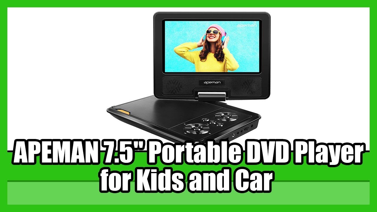 APEMAN 7 5'' Portable DVD Player for Kids & Car BEST Portable DVD