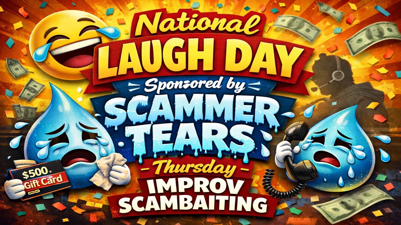 National Laugh Day: Sponsored by Scammer Tears | Thursday IMPROV Scambaiting #440