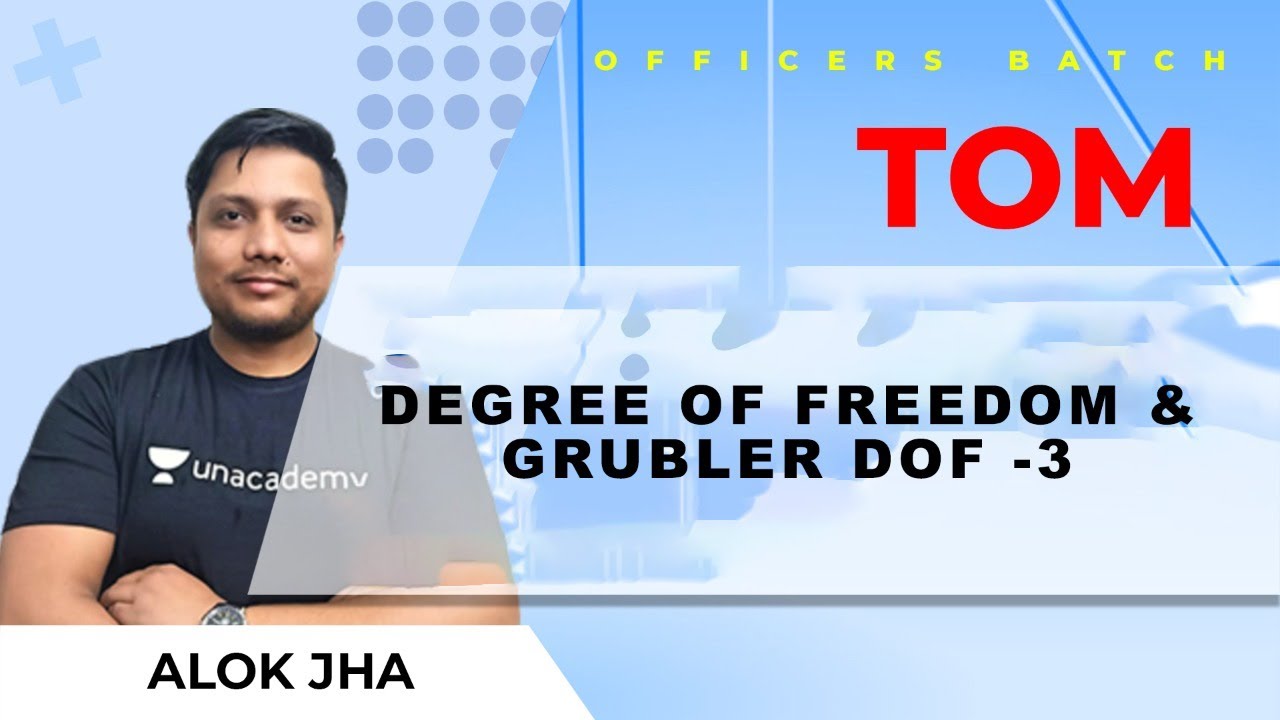 Degree Of Freedom & GRUBLER DOF  -3 | L : 6 | TOM| GATE (ME) 2022|  ESE2021