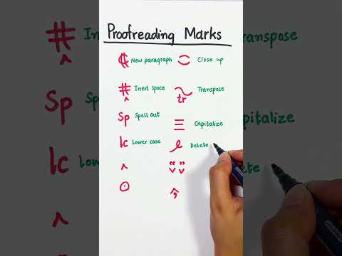 Proofreading Marks 🧠👍#shorts