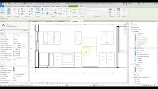 The Interior Elevation marker , a symbol in Revit used in the Kitchen  #39
