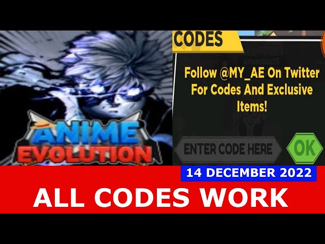 ALL CODES WORK* [UPDATE 12❤️] Anime Evolution Simulator ROBLOX