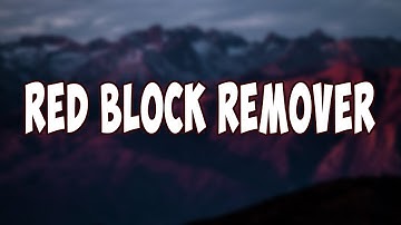 red block remover training level