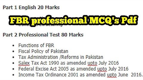 Inspector Inland Revenue Jobs Test Preparation || FBR Jobs Past papers || Solved Paper #inspector