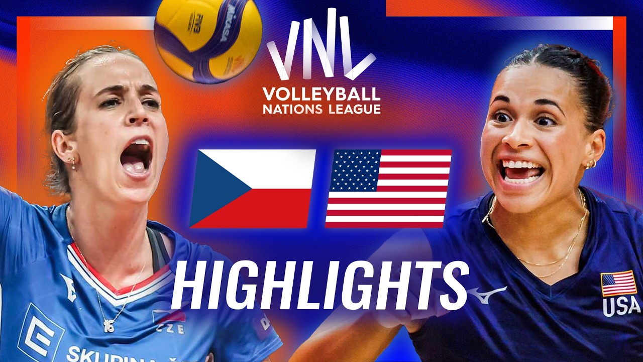 Czechia 🇨🇿 vs. USA 🇺🇸 - Highlights | Week 2 | Women's VNL 2026