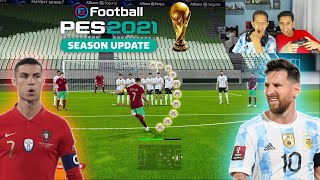 THE FREE KICK WORLD CUP BEGAN! CRISTIANO RONALDO x MESSI PES 2021 ‹ Rikinho ›