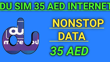 How To Activate Du Sim Nonstop Data 35 AED?