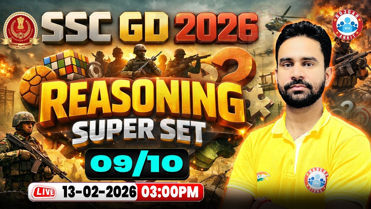 SSC GD Reasoning Classes 2026 | SSC GD Reasoning Super Set 09 | SSC GD Reasoning By Rahul Sir