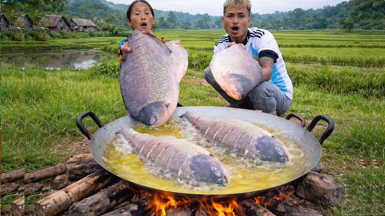 Bà Tân Vlog - Cá Chim Khổng Lồ Sốt Cà Chua Đãi Cả Làng