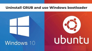 Удаление загрузчика Ubuntu GRUB и восстановление загрузчика Windows 10
