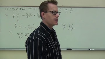 Intermediate Algebra Lecture 7.2:  How to Multiply and Divide Rational Expressions