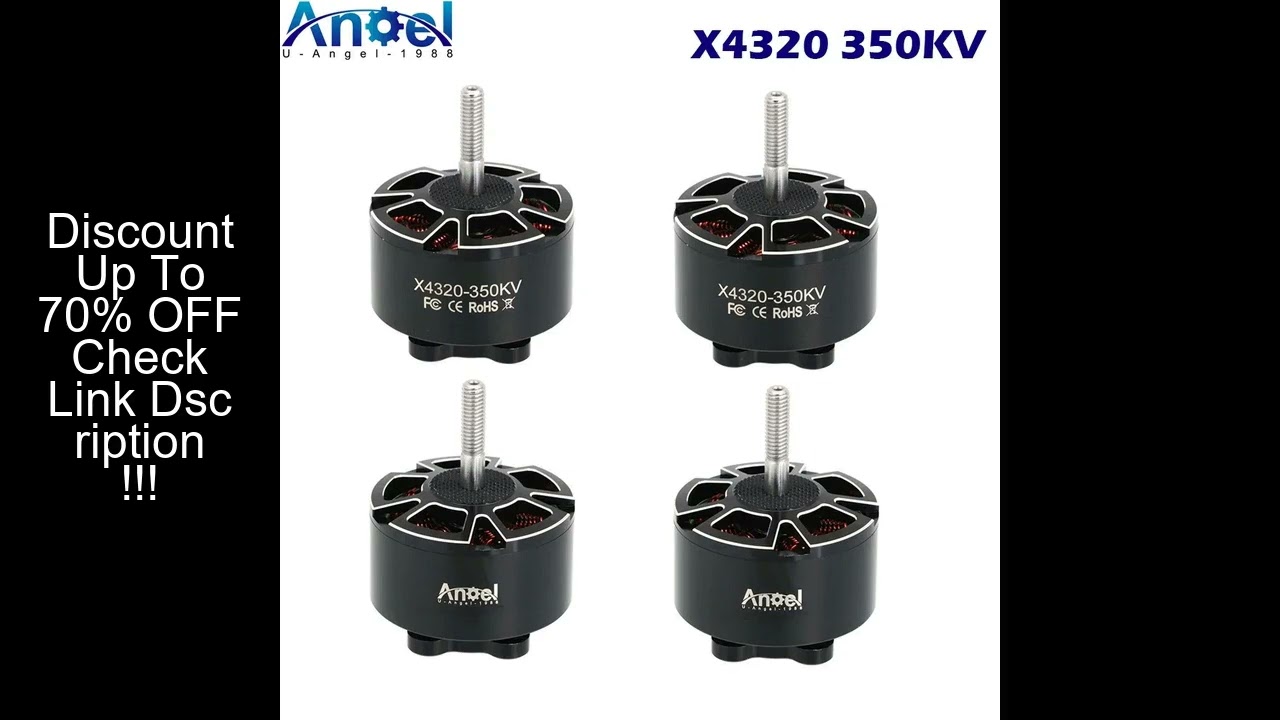 4PCS RC Motor X4320 A4320 4320 350KV 3-8S High Speed Brushless Motor 6mm Shaft For RC Fixed-wing FPV