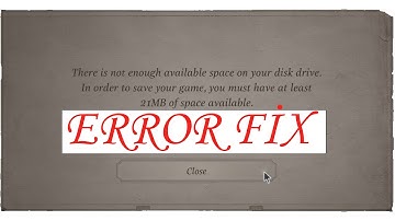 Resident Evil Village Not Enough Available Space on Your Disk Error Fix