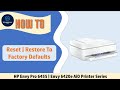 HP Envy Pro 6455 | Envy 6420e Printer  :How to reset/restore to Factory Defaults