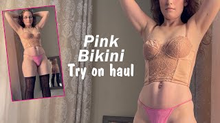 Pink Micro Bikini Thong Try On Haul Not Your Typical Lingerie