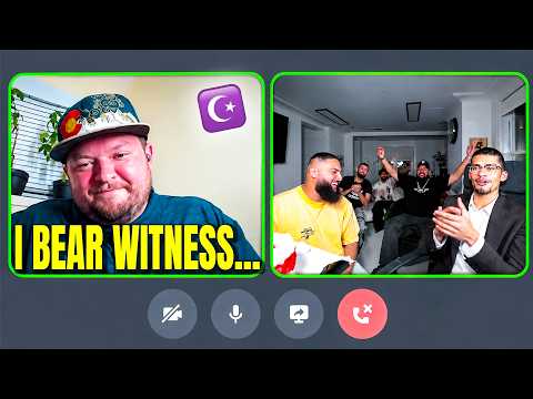 White Christian in the chat accepts Islam!