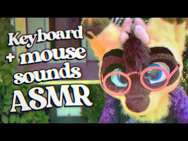 Furry ASMR | Gentle keyboard and mouse sounds for sleep!