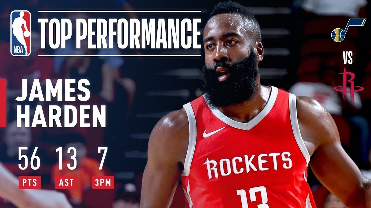 James Harden 56 Points 13 Assists 2 Rebounds Game Highlights 20172018