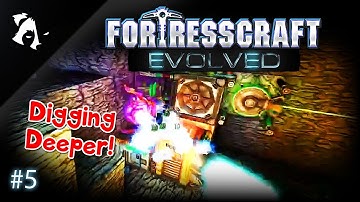 Fortresscraft Evolved | Ep5 | Digging Deeper!