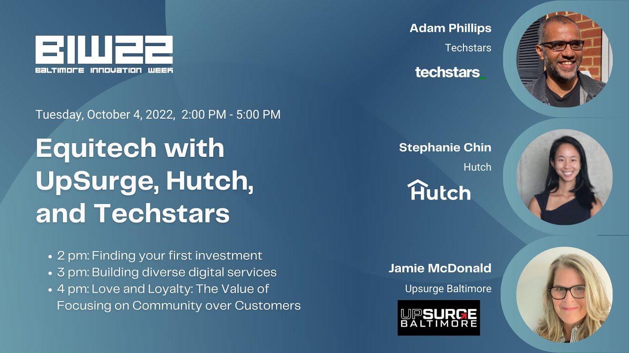 Equitech with Upsurge, Hutch, and Techstars - YouTube