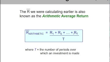 (4 of 12) Ch.12 - Arithmetic average return calculation