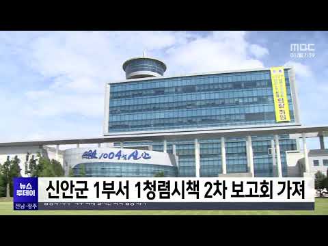 신안군 1부서 1청렴시책 2차 보고회 가져[목포MBC 뉴스투데이]