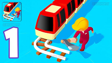 Build The Rail Gameplay Walkthrough Part 1 - Tutorial Build Station Railway (Android,iOS)
