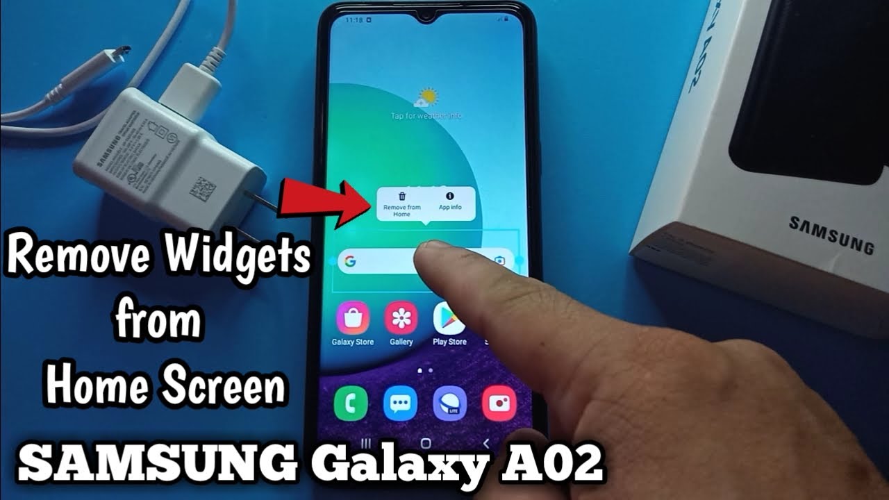 How To Remove Widgets From Home Screen In Samsung Galaxy A02 YouTube