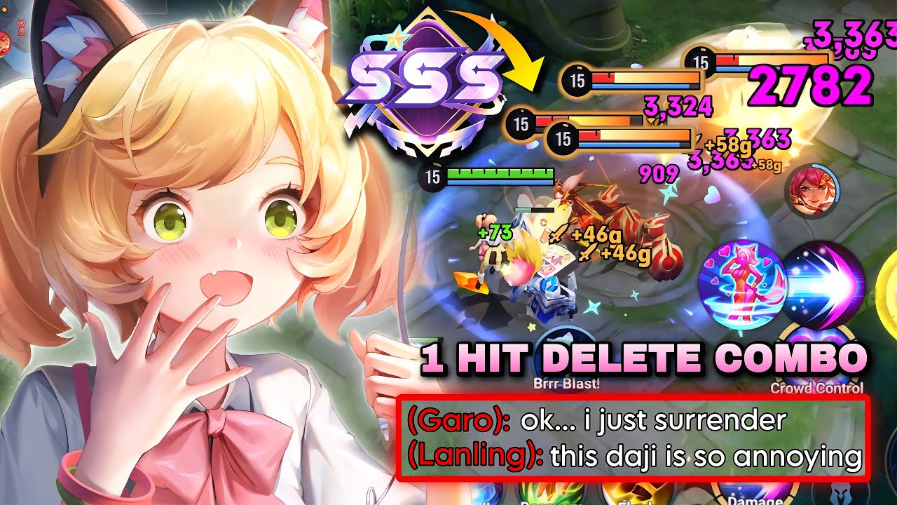 CHINA DAJI BULLYING ENEMIES WITH THIS 1 HIT DELETE COMBO BUILD! | HONOR OF KINGS