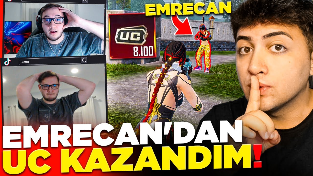 FAKE HESAPLA YAYINDA EMRECAN'I GHOSTLAYIP UC KAZANDIM! | PUBG Mobile