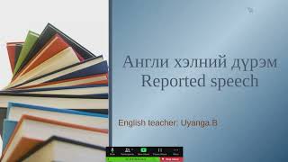 B1 Reported speech