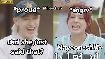 nayeon being *so done* after getting roasted by jype members (ft. niziu, straykids, day6)