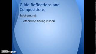 Geometry: Glide Reflections and Compositions