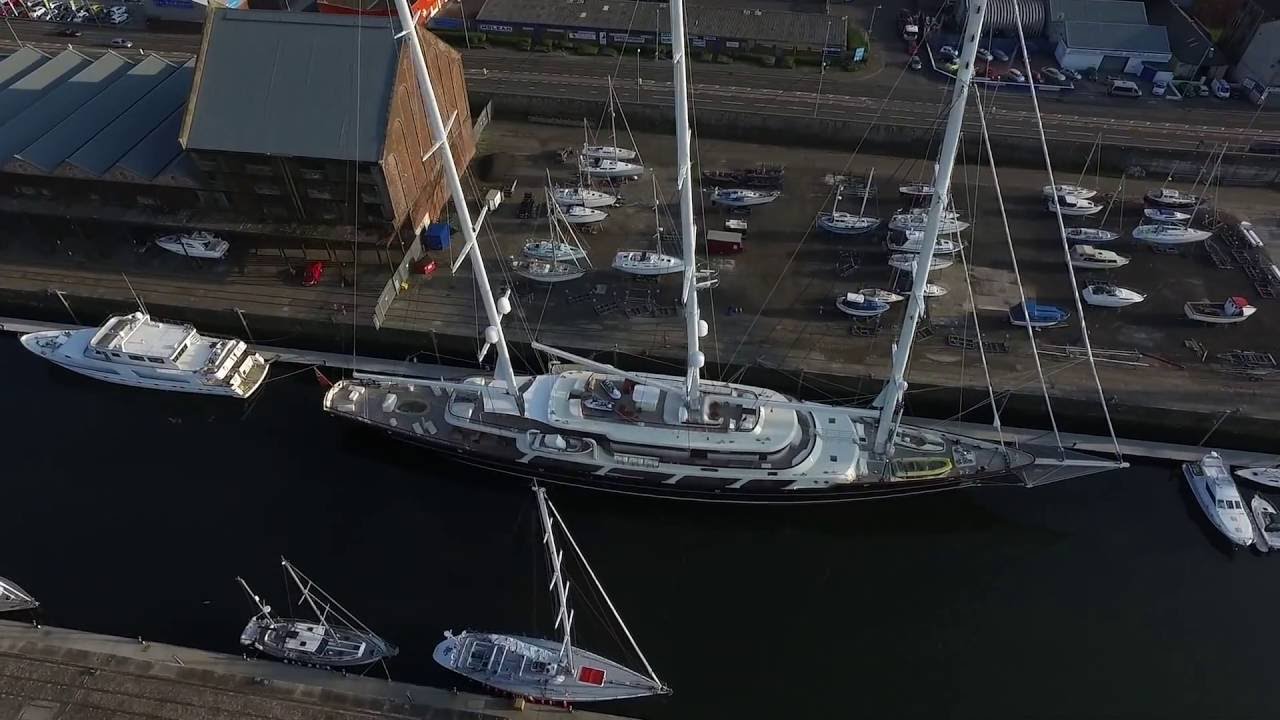 Scotland One of The Worlds Largest Sailing Yacht Eos arrived in