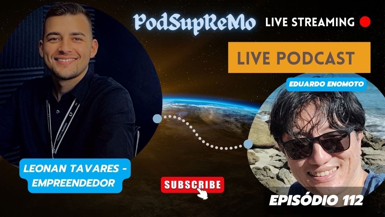 Capa do episódio 112 do PodSupReMo com Leonan Tavares