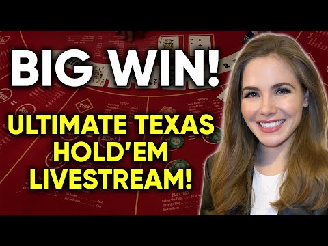 SO LUCKY! MAX BET FULL HOUSES!! AWESOME WINNING RUN! Ultimate Texas Hold'em! $350/Hands