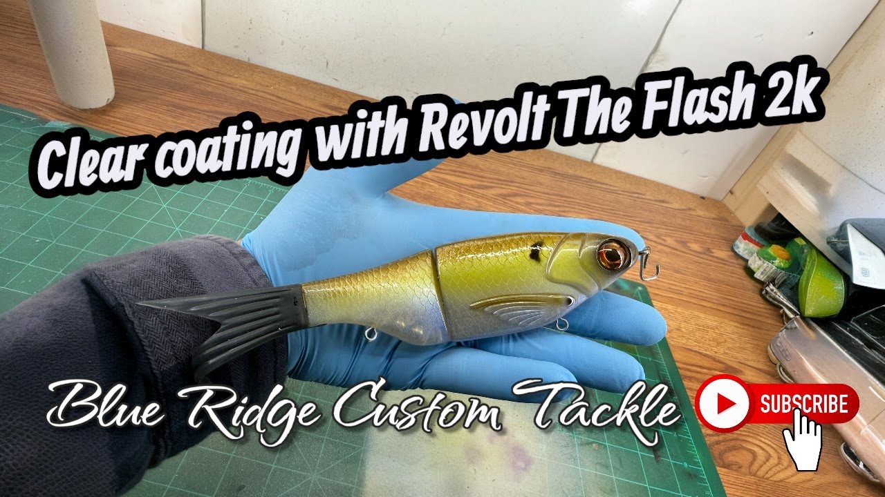 Using the FASTEST Curing 2K Clearcoat! | Revolt Flash Clear Coat Tutorial  for Custom Fishing Lures