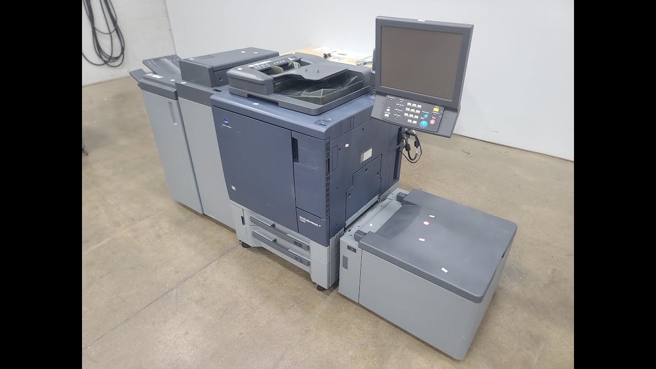 2015 Konica Minolta C1060 Bizhub Digital Printing Press - YouTube