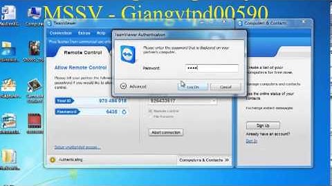 Hướng dẫn sử dụng teamviewer 7