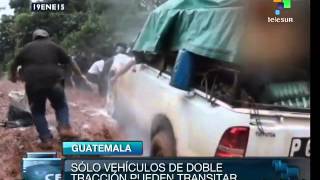 Guatemala Heavy Rains Collapse Roads In Ixcán