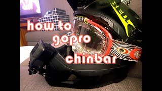 How to Gopro chin bar mount to Bell super DH