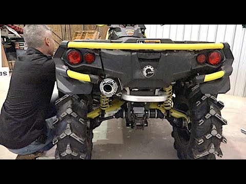 Slip On Exhaust Install Can Am Xmr 1000 Rjwc Exhaust Youtube