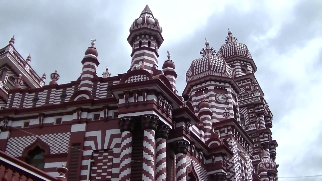 JAMI UL-ALFAR , THE RED MOSQUE OF COLOMBO, SRI LANKA - YouTube