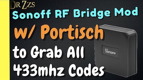433mhz Sonoff RF Bridge using Tasmota and Portisch to scan Raw RF Codes for Zemismart Roller Shades