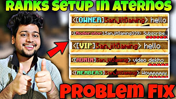 How To Make Ranks in Aternos Server | Luckperms Rank Not Working | How To Make Ranks With Luckperms