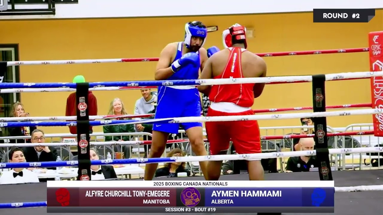 Churchill Tony-Emergere vs Aymen Hammami - 2025 Boxing Canada Nationals - Session 3