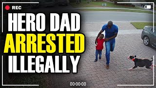 Hero Dad Illegally Arrested For Protecting Kids From Pitbull, Then This Happens