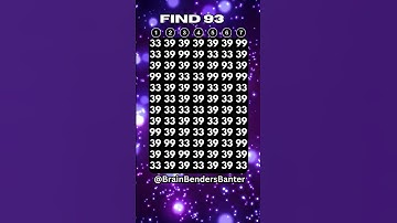 Can You Spot It Speed Challenge! 7 Seconds! Go! #shorts #numberspuzzle #iq