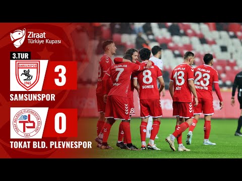 Samsunspor 3-0 Tokat Belediyesi Plevnespor MAÇ ÖZETİ  (Ziraat Türkiye Kupası 4. Tur Maç)